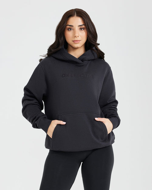 Oner Modal Classic Lounge Oversized Hoodie | Coal